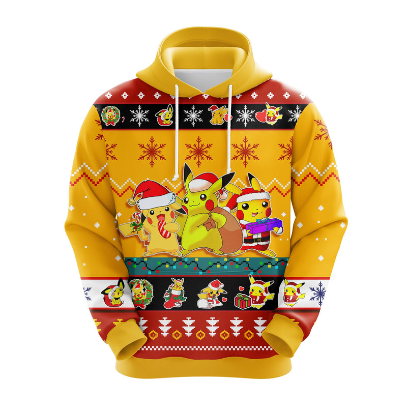 Pikachu 2 Christmas Noel Mc Ugly Hoodie Amazing Gift Idea Thanksgiving Gift Nearkii