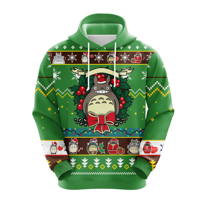 Totoro Chibi Christmas Cute Noel Mc Ugly Hoodie 2 Amazing Gift Idea Thanksgiving Gift Nearkii