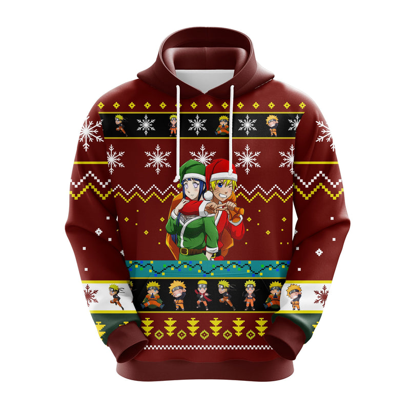 Naruto Christmas Cute Noel Mc Ugly Hoodie Red 1- Amazing Gift Idea Thanksgiving Gift Nearkii