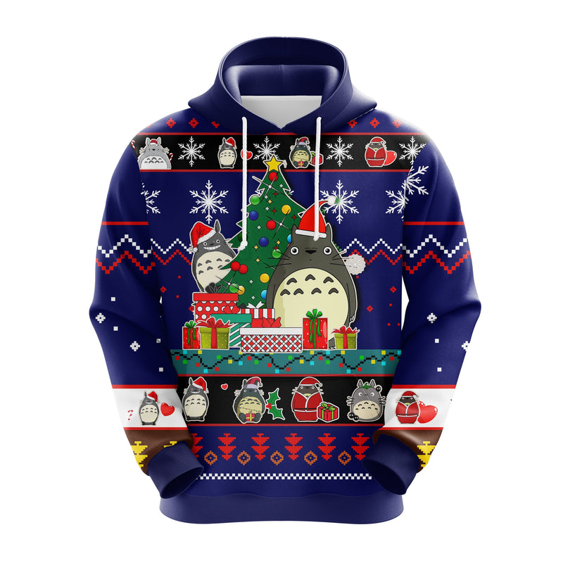 Totoro Chibi Christmas Cute Noel Mc Ugly Hoodie 1 Amazing Gift Idea Thanksgiving Gift Nearkii