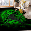 Zoro One Piece Moonlight Rug Carpet Rug Home Room Decor Nearkii