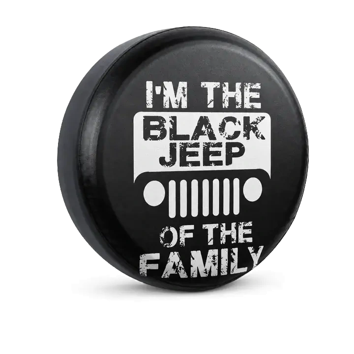 I Am the Black Jeep of the Family spare tire cover